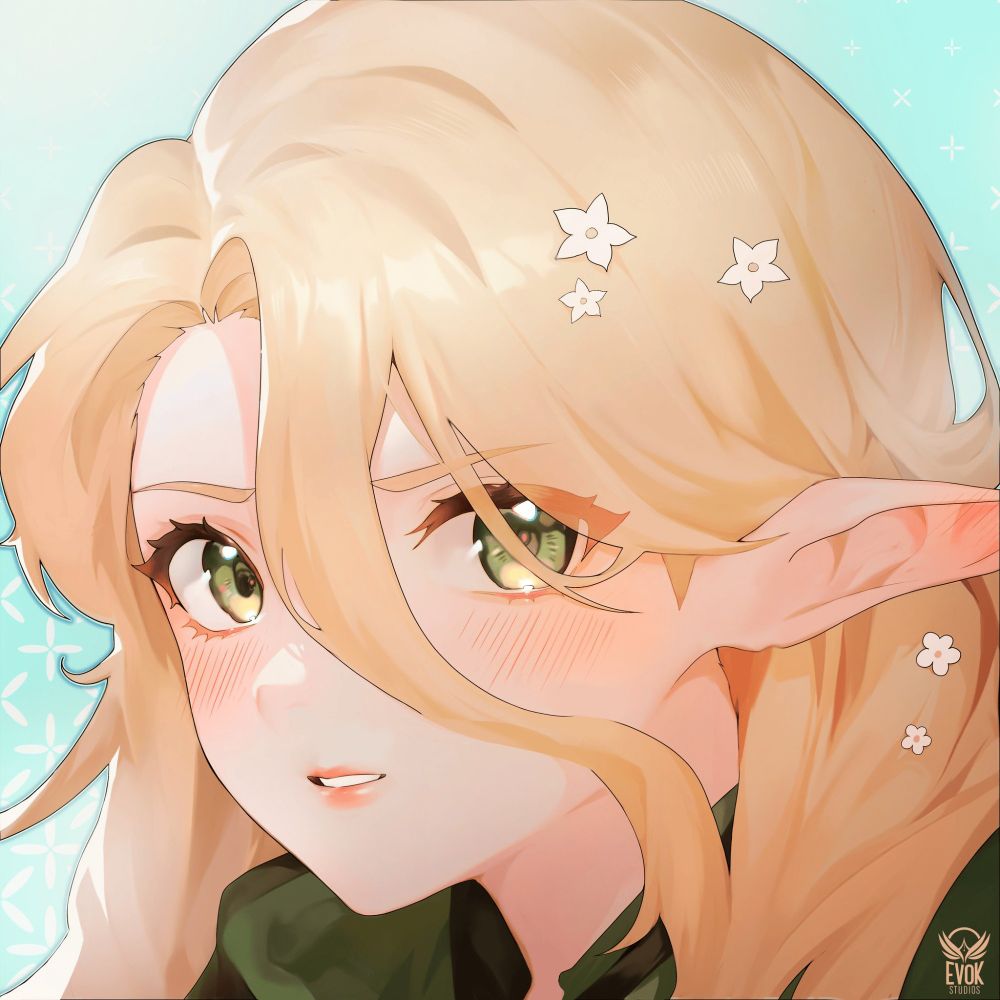 Rose looking at the viewer with a confused/concerned expression