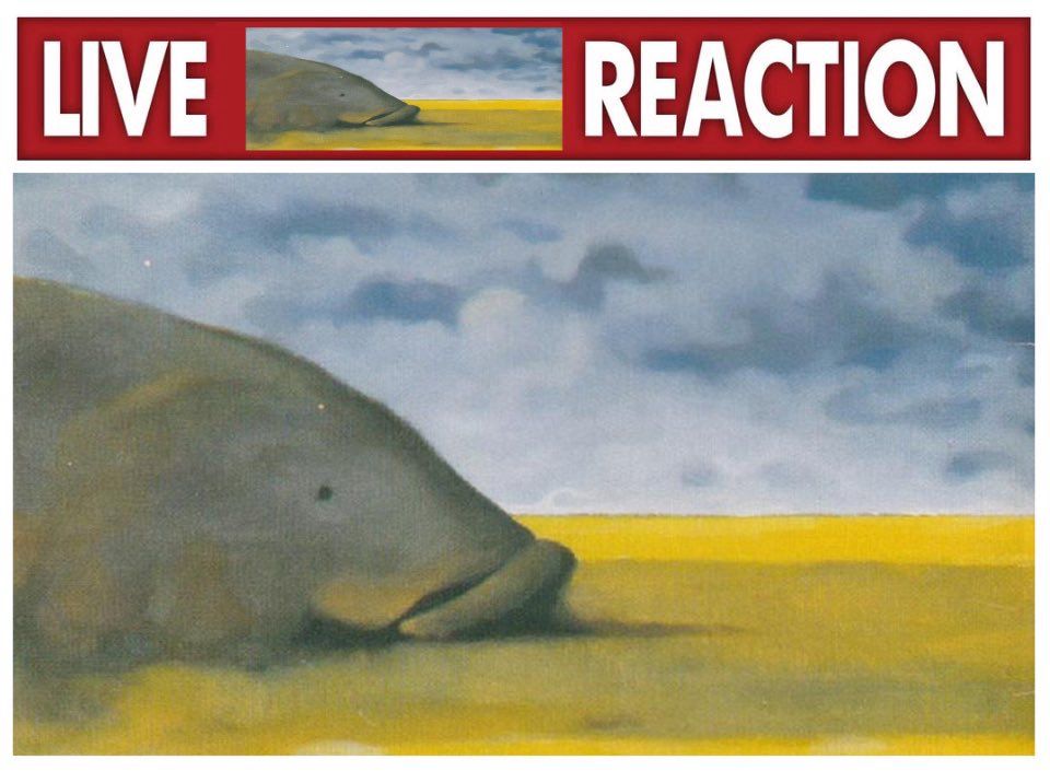 caption: live melville reaction
image: prairie grouper from the album cover for melville by rheostatics