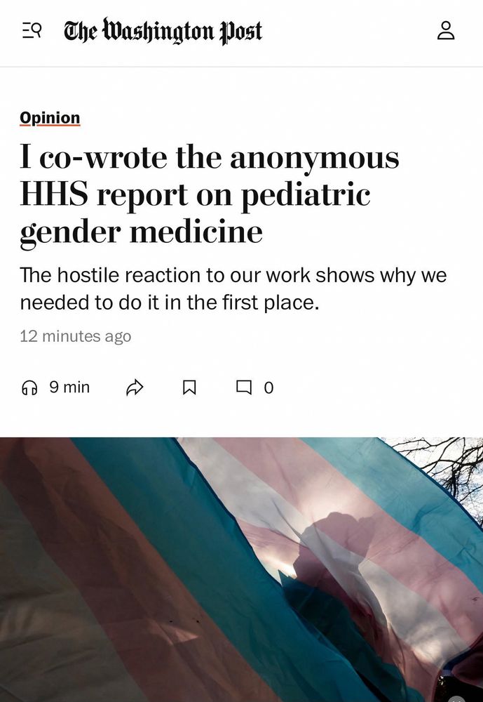 An opinion piece in The Washington Post with the title 