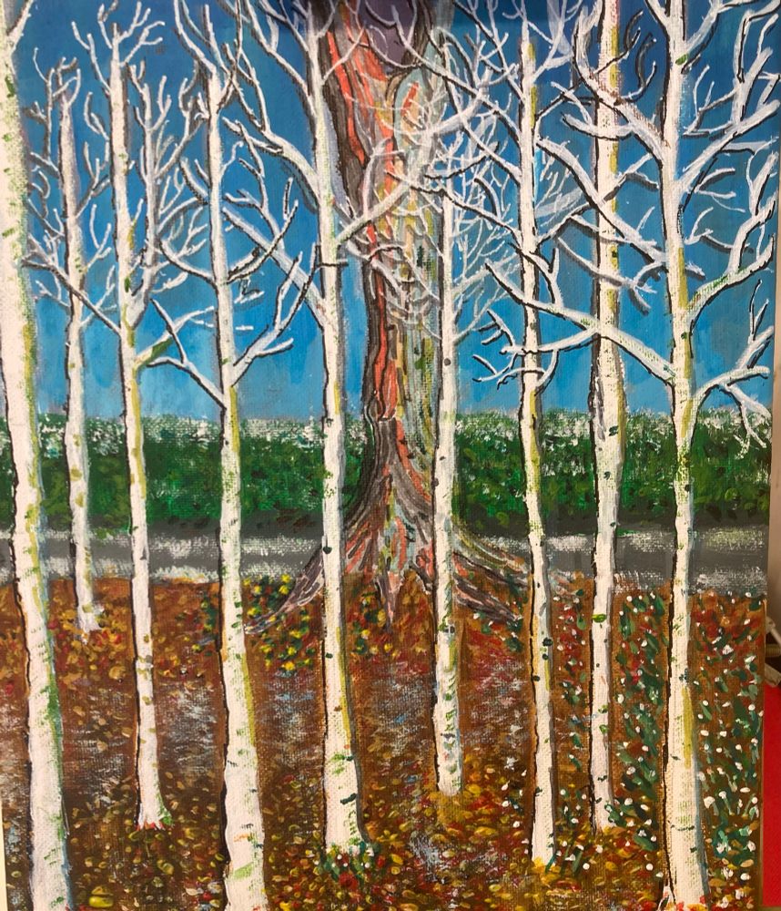 Winter garden at Dunham Massey. 

Acrylic on canvas. 

Andrew_F_Smith Dec ‘24. 