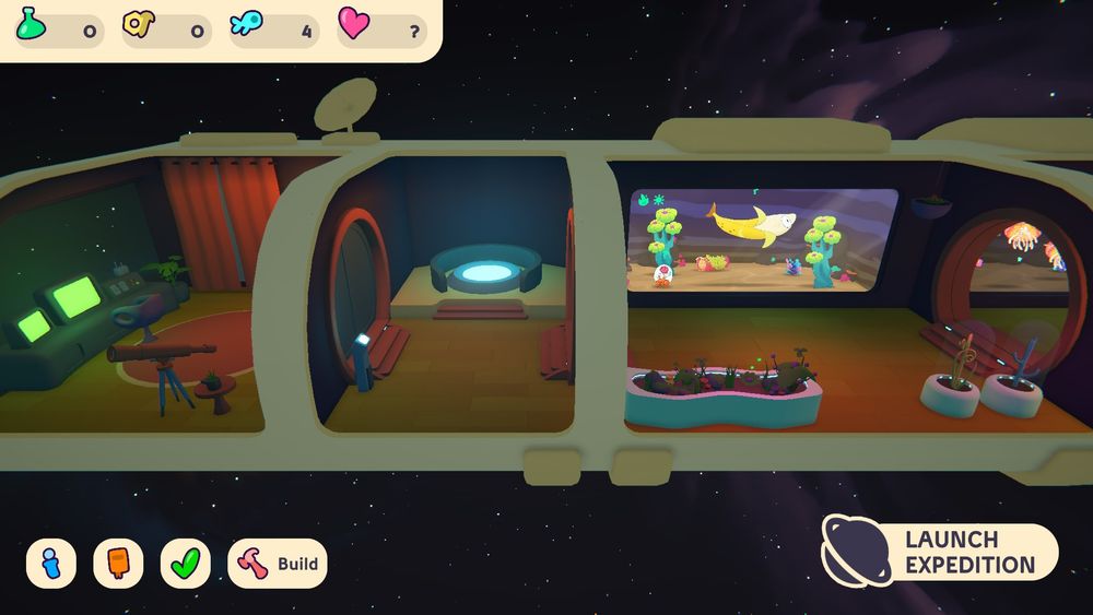 Research station overview in Gloopalaxy