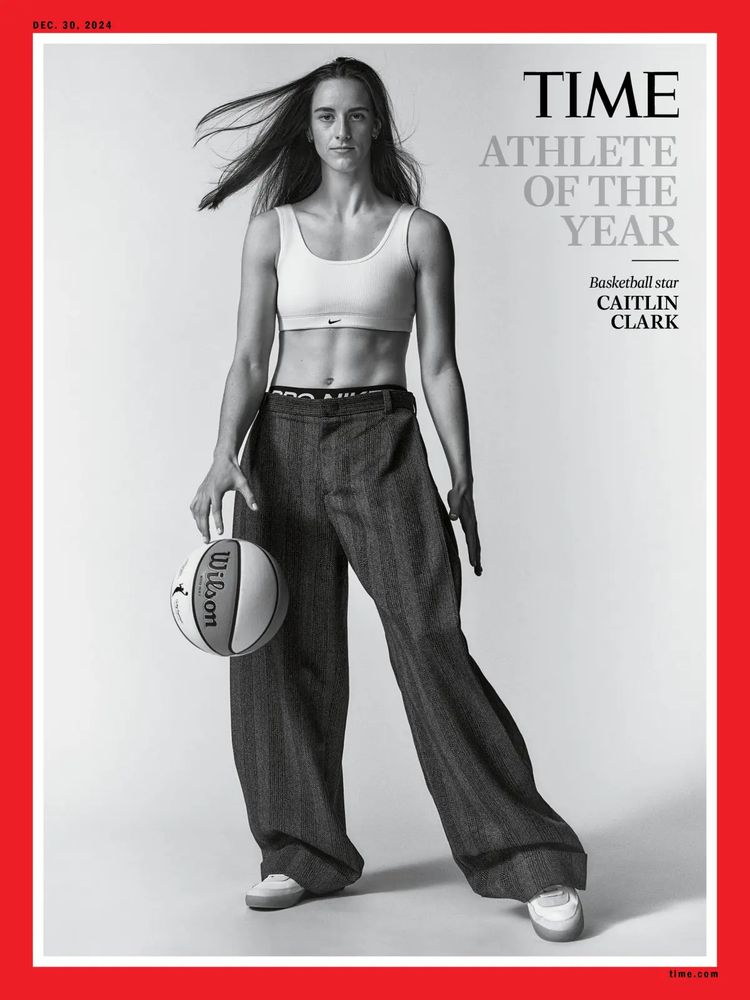 Caitlin Clark on the cover of TIME Magazine. 