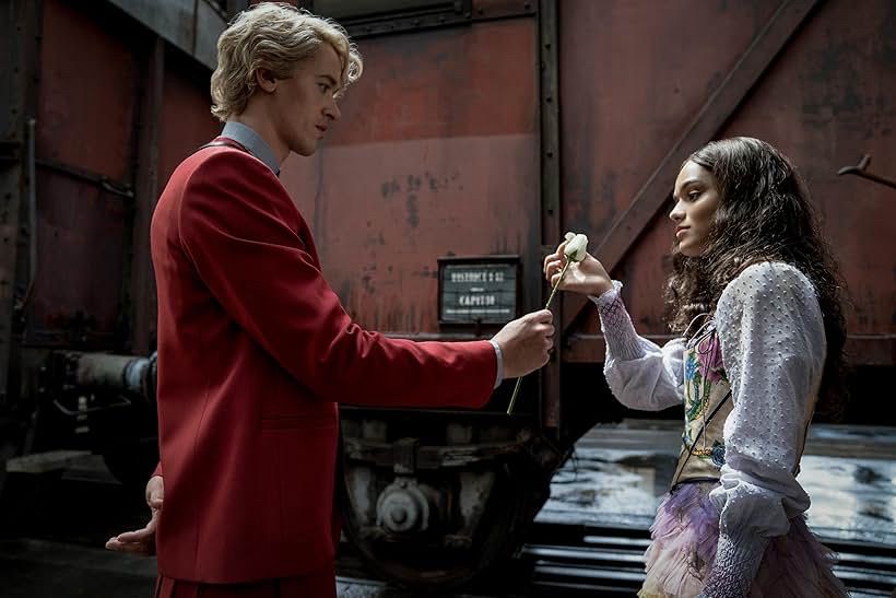 Image of ‘The Hunger Games’ characters (Young) President Snow and Lucy Gray.
