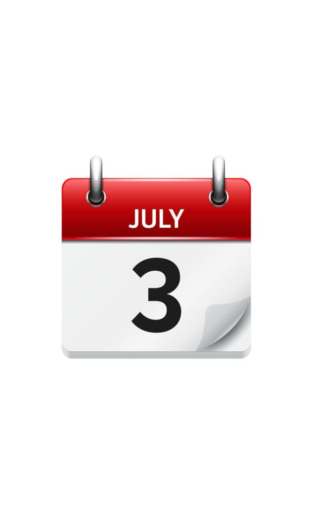 July 3 calendar photo. 