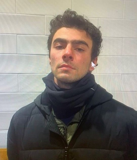 The mugshot of Luigi Mangione. 