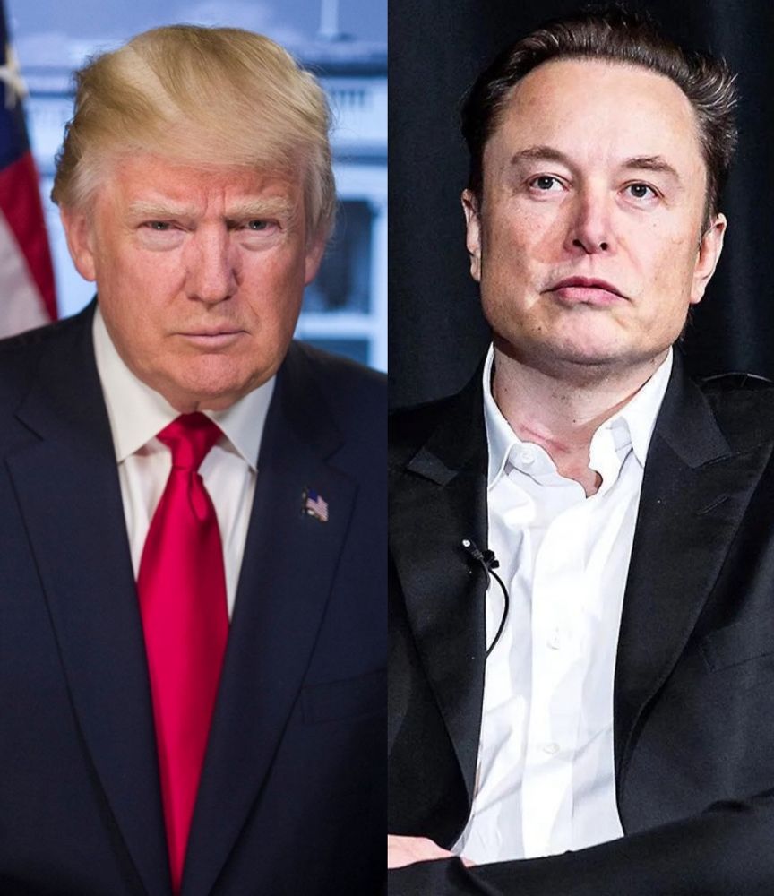 Collage of Trump and Elon. 
