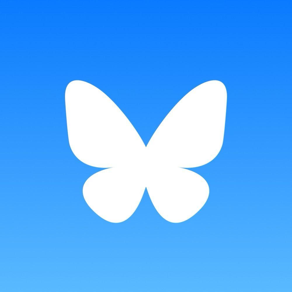 Bluesky logo.