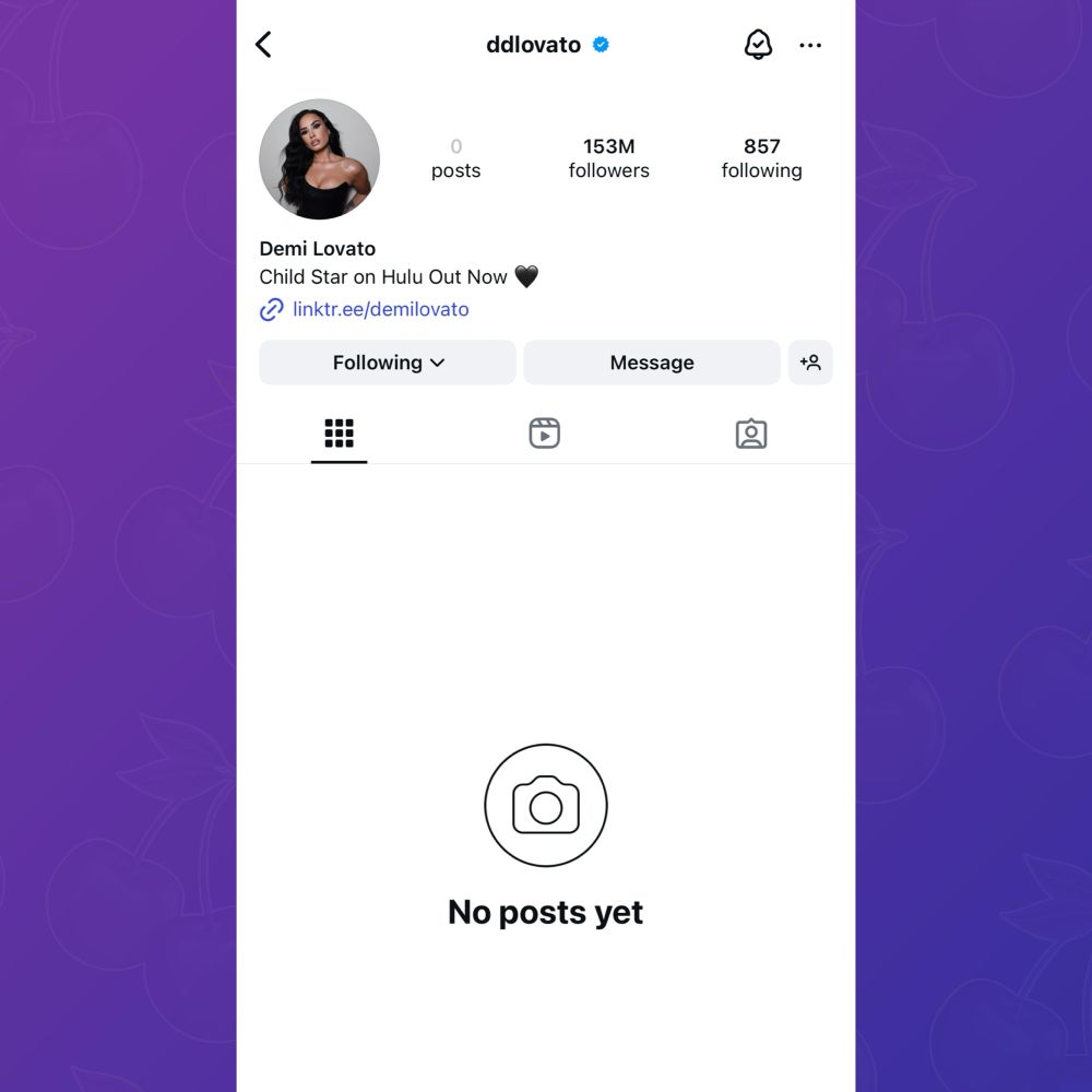 Demi Lovato’s Instagram feed. 