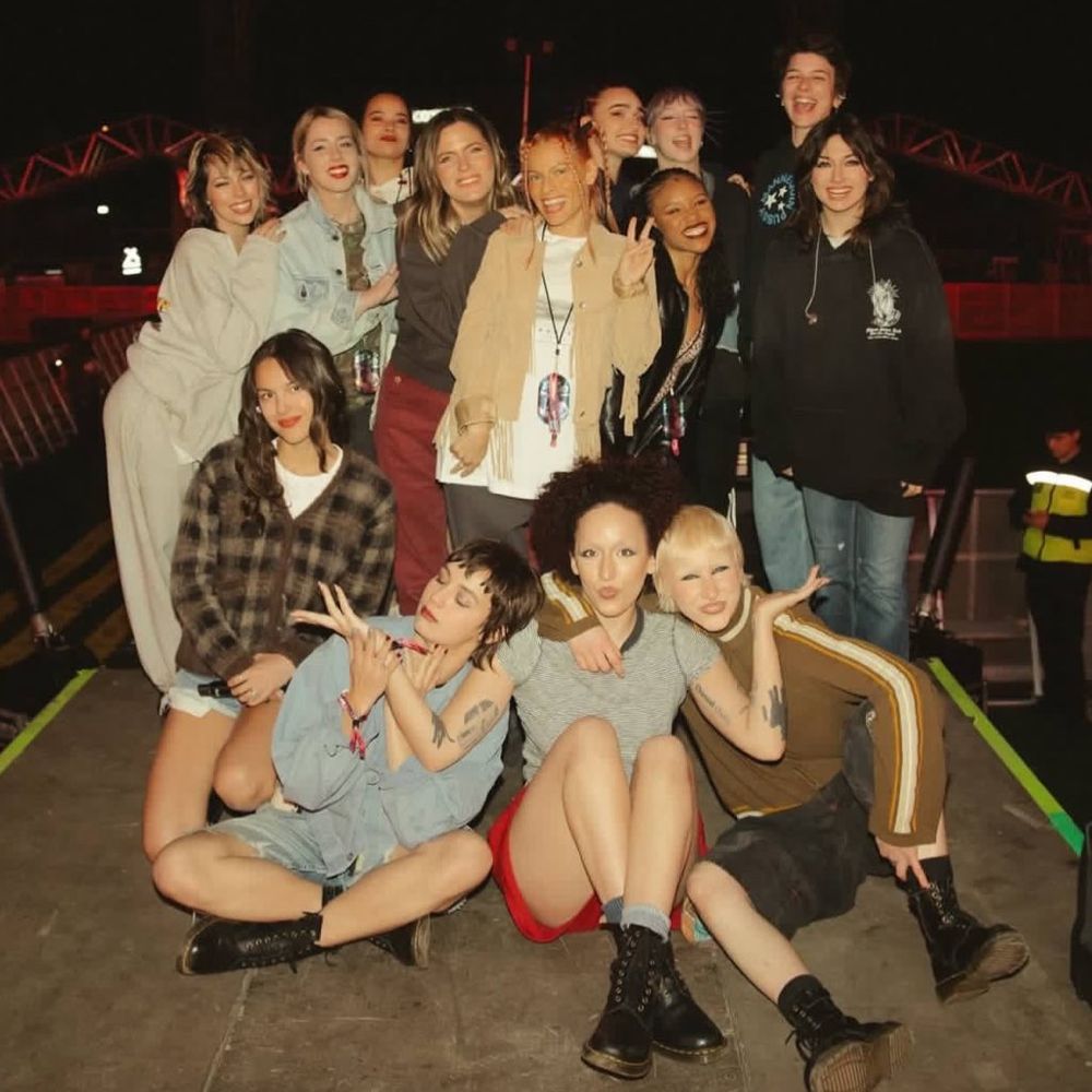 Olivia and her ‘GUTS’ World Tour crew. 