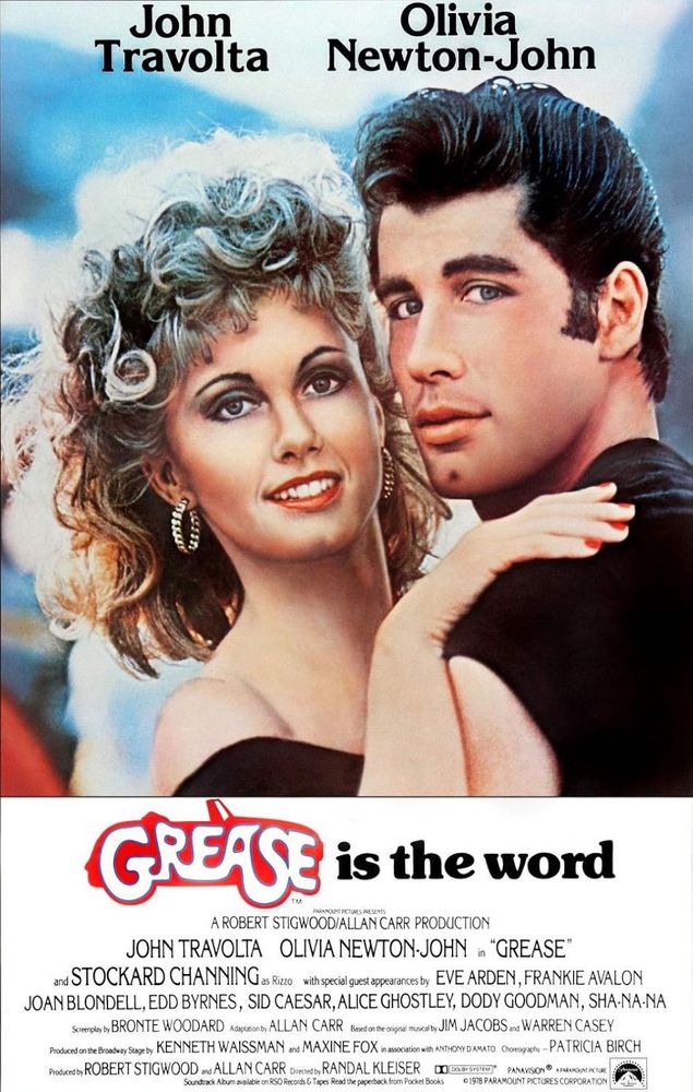Poster for ‘Grease’ (1978). 