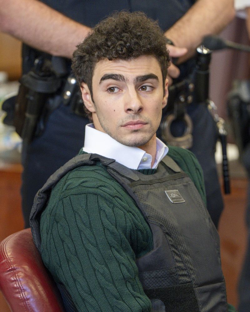 Luigi Mangione in court. 
