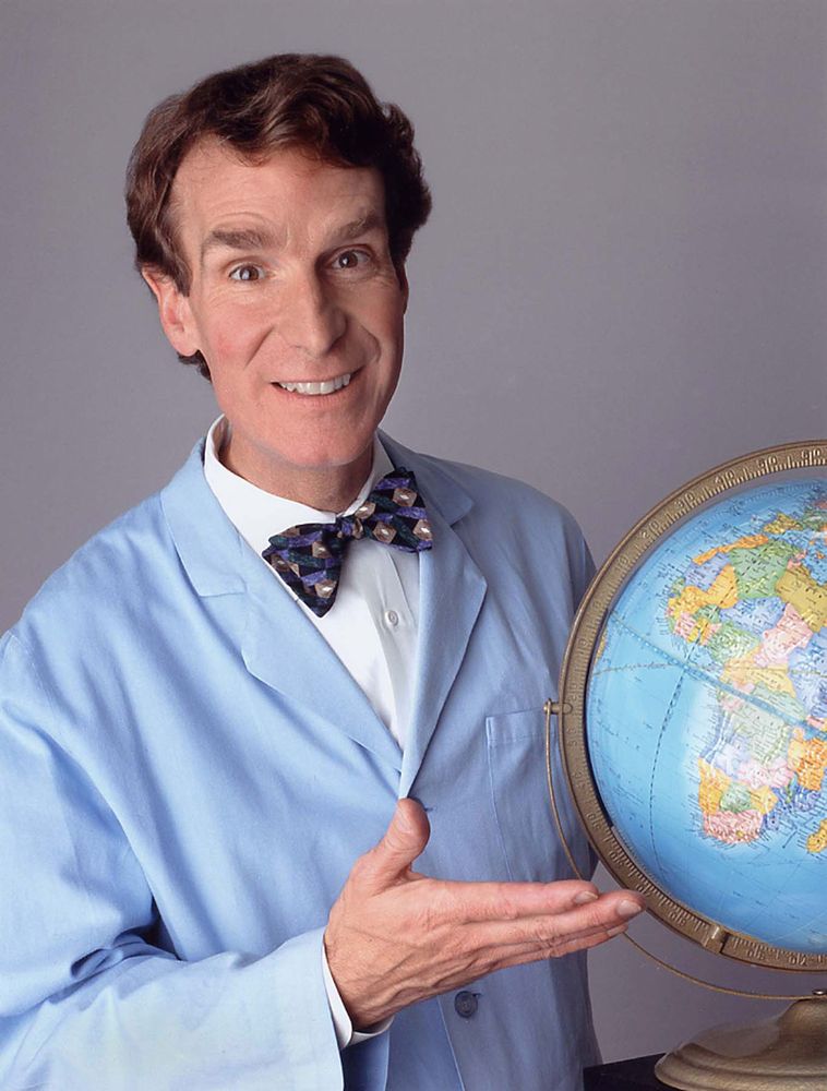 Photo of Bill Nye. 