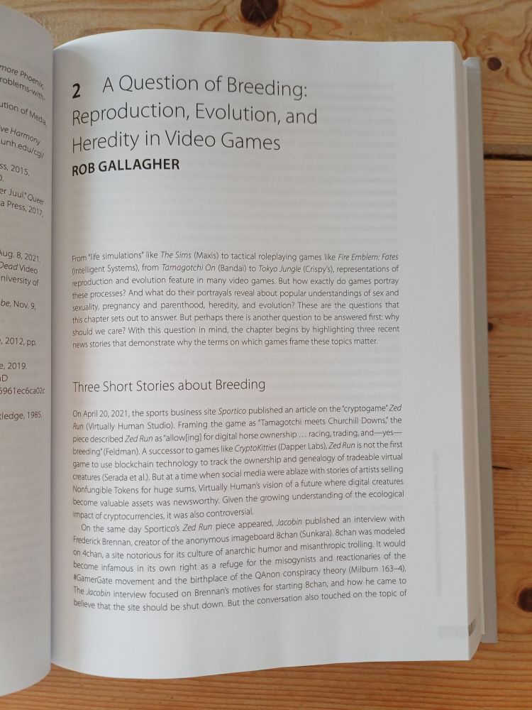 A Question of Breeding: Reproduction, Evolution and Heredity in Video Games