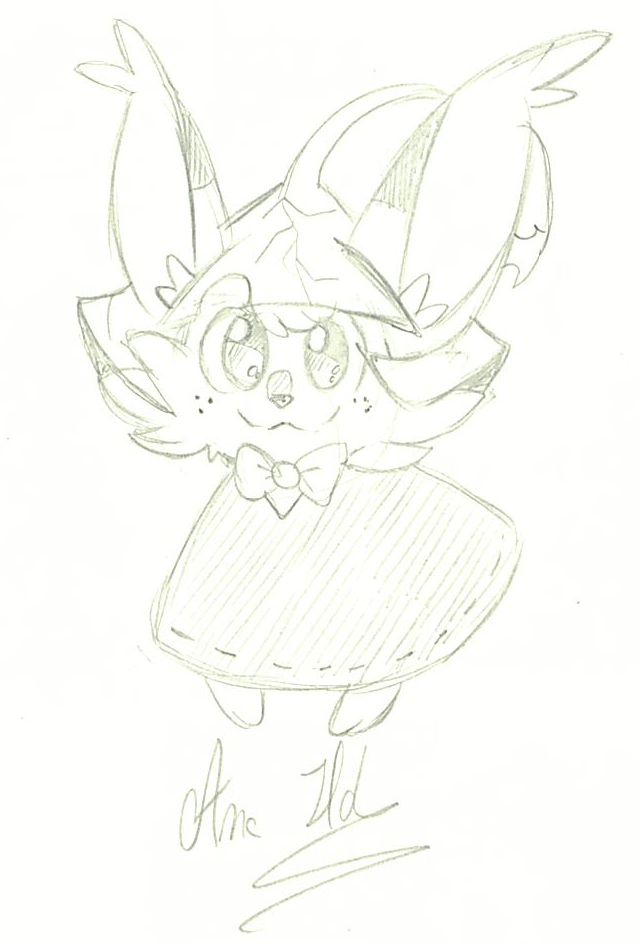 Art of Raya from Yokoka's Quest, in bust form with her forepaws hanging out from her poncho.