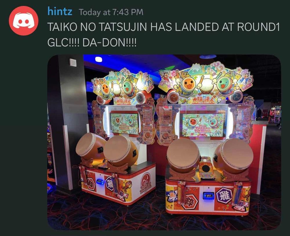 Two Taiko cabs running and ready to play