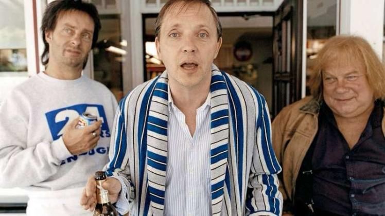 Foto mit Ditsche, Imbissbesitzer, Schildkröte