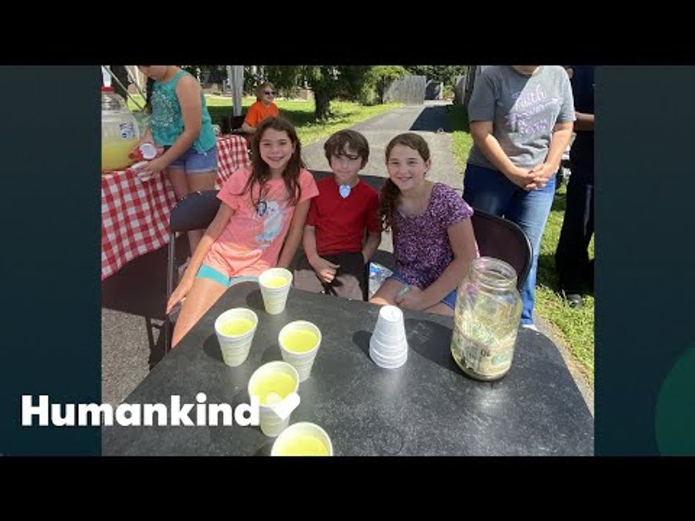 Kids learn a lesson in kindness after lemonade stand heist | Humankind #goodnews