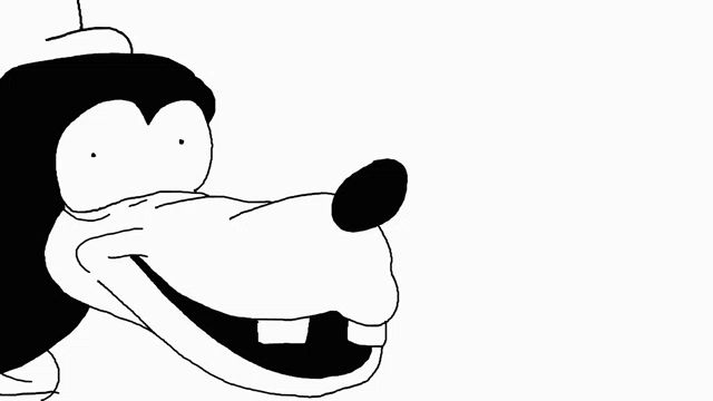 a cartoon drawing of goofy wearing a chef hat