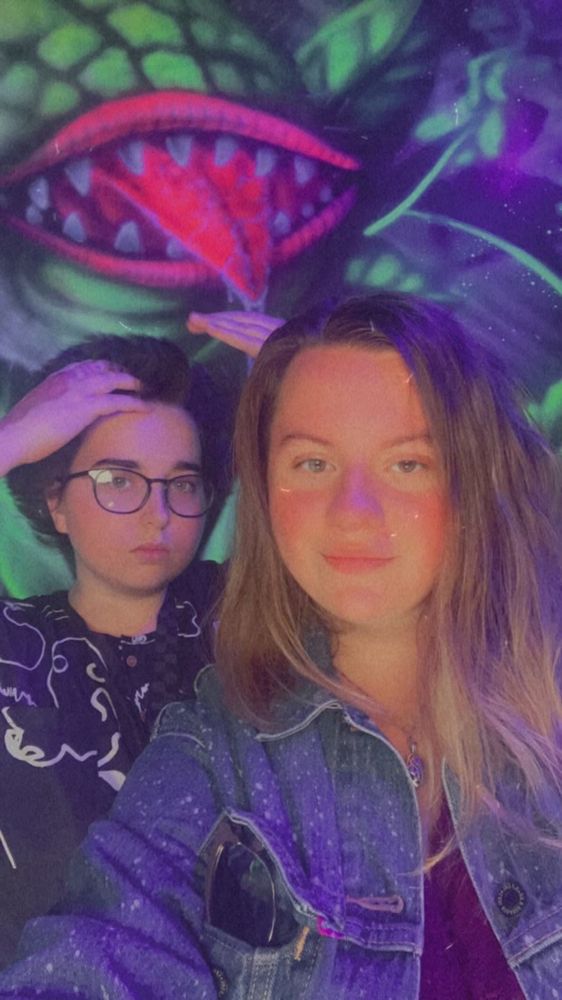 A picture of me and my friend Natalia on a night out in Manchester