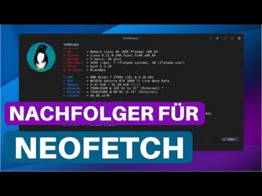 Systeminfos auf einen Blick | Nachfolger für neofetch