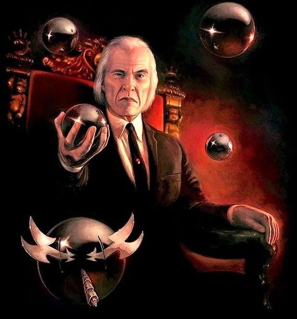 Angus Scrimm as Phantasm’s Tall Man, promotional drawing
