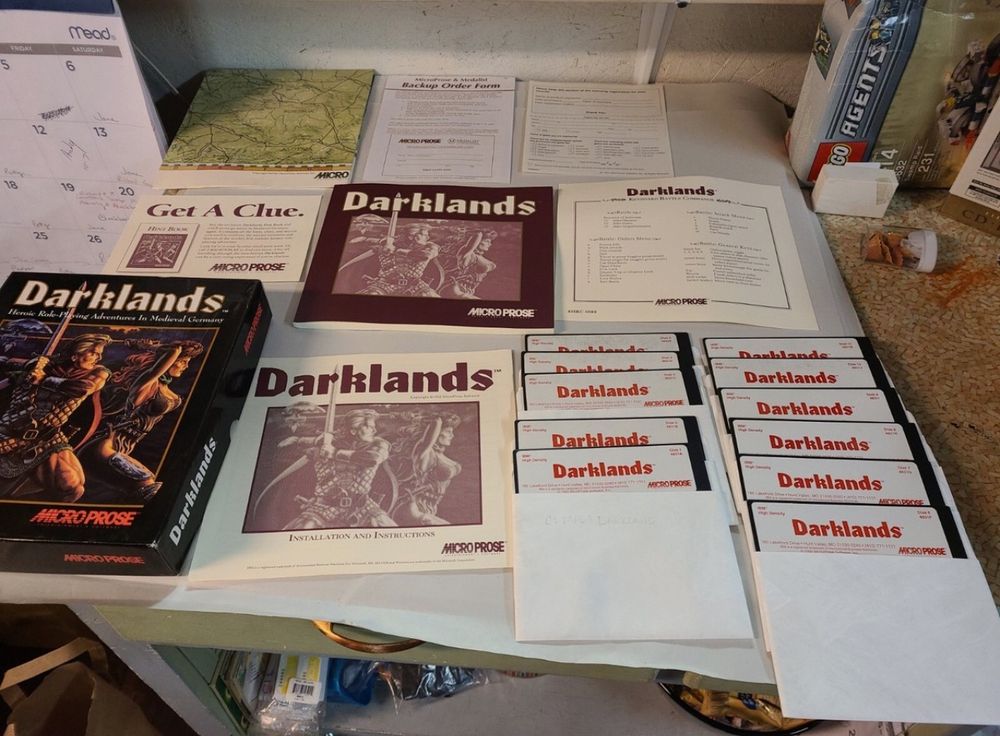 5.25" floppy disks for the 1992 video game Darklands.