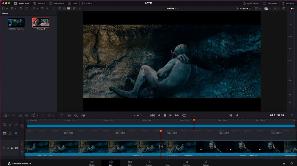 Golem in Davinci Resolve.