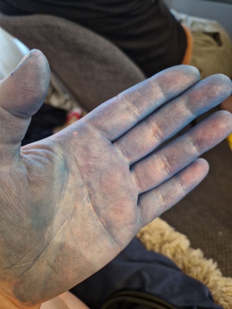 Håndfladen, endnu mere blå