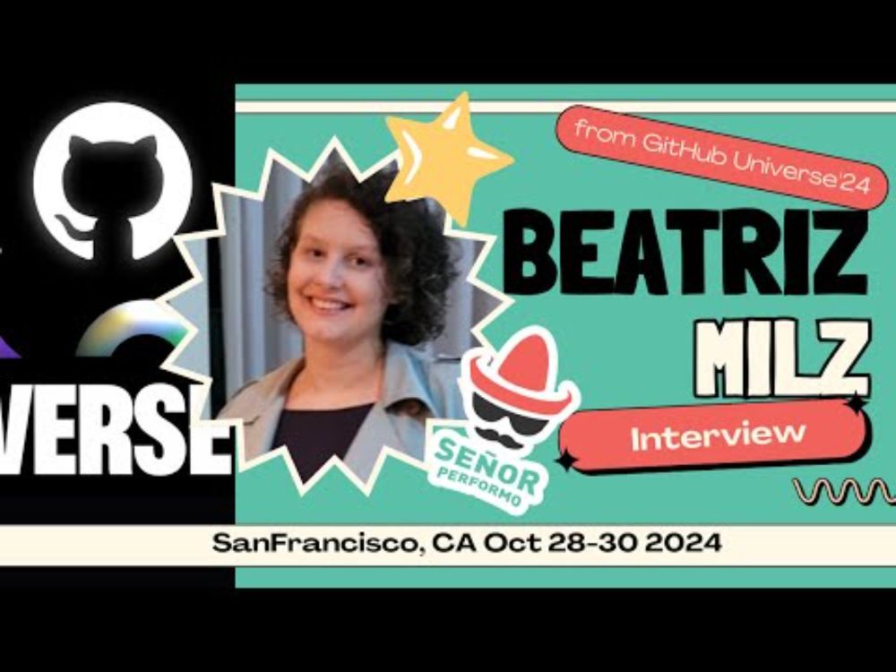 GitHub Star Beatriz Milz at GitHub Universe 2024