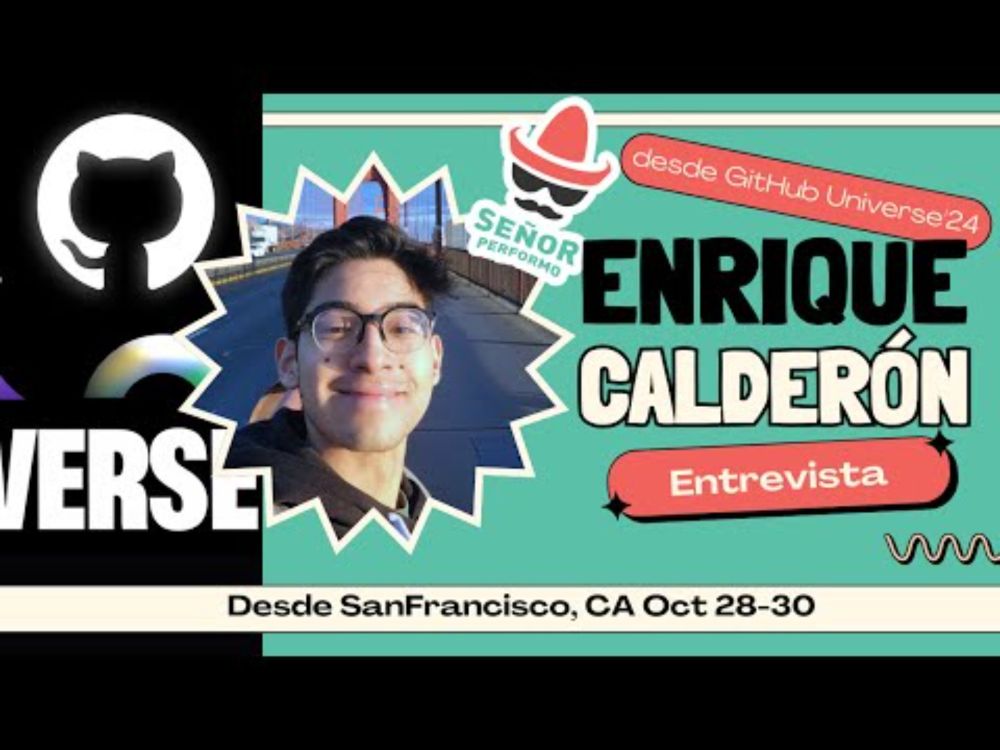 Charlando con Enrique Calderón en GitHub Universe 2024!
