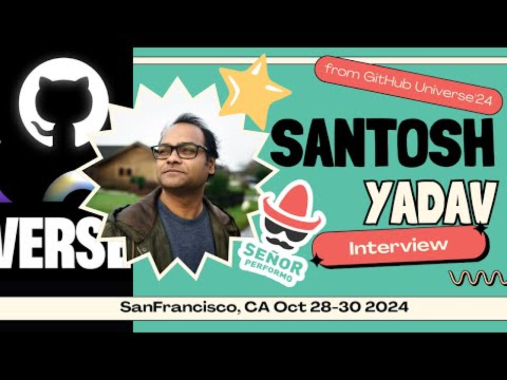 GitHub Star Santosh Yadav at GitHub Universe 2024