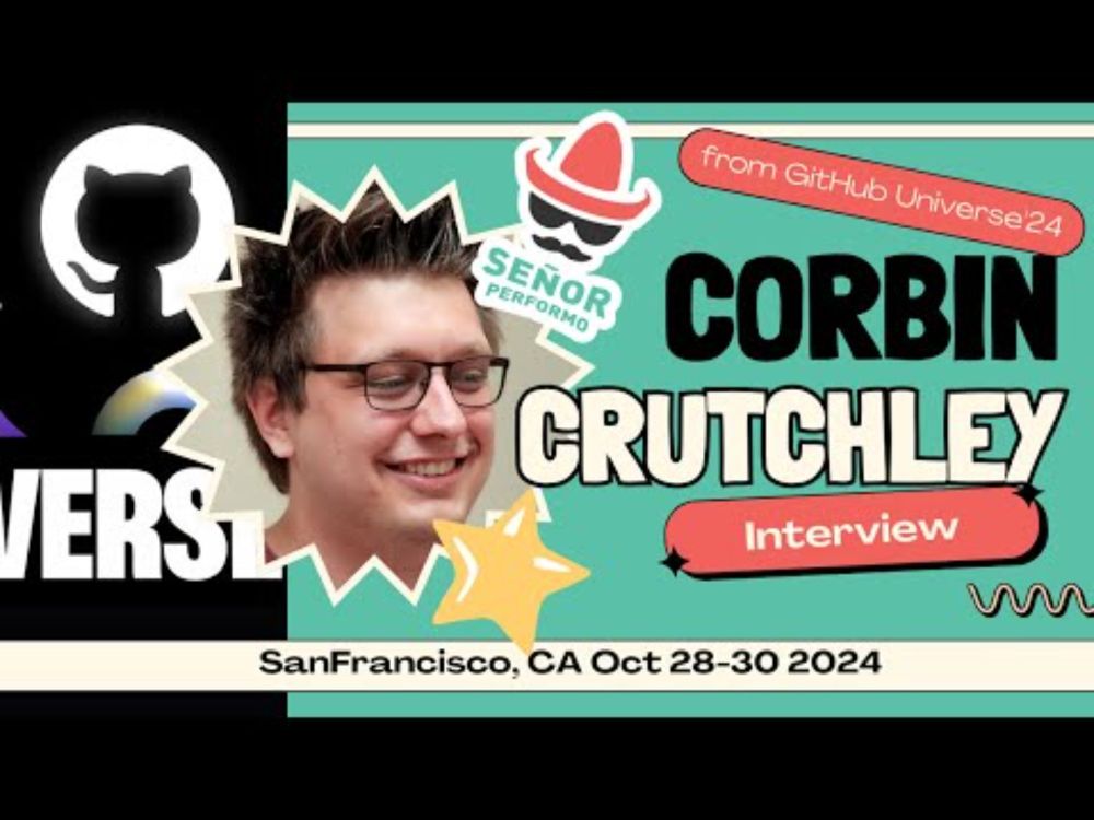 GitHub Star Corbin Crutchley at GitHub Universe 2024