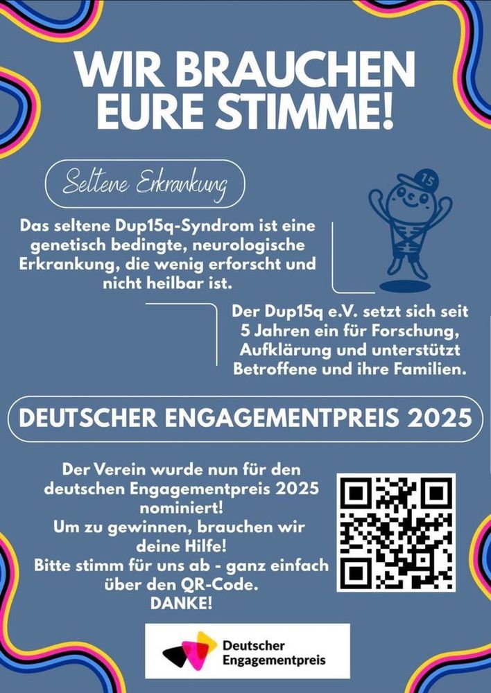 Werbeplakat für die Abstimmung zum Deutschen Engagementpreis
