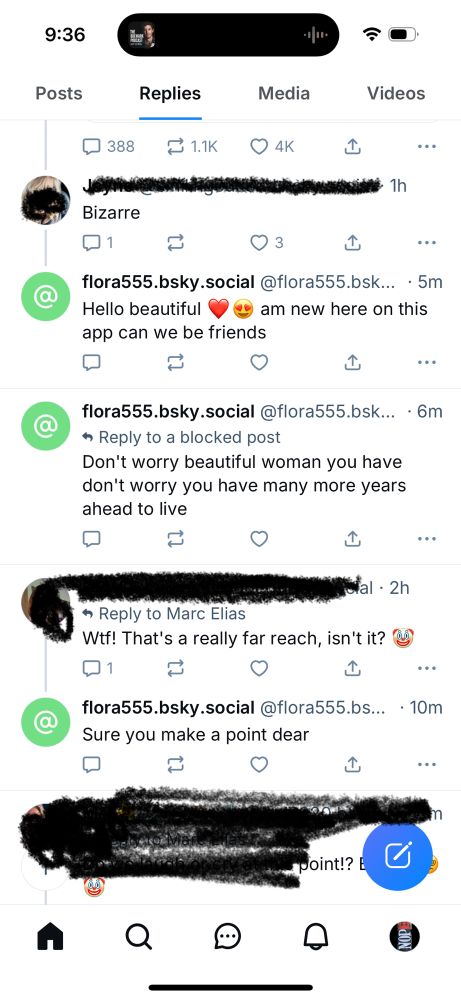 flora555.bsky.social the bot saying awkward shit