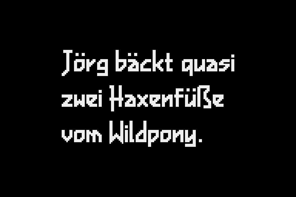 MANTICORE - Deutsch pangram