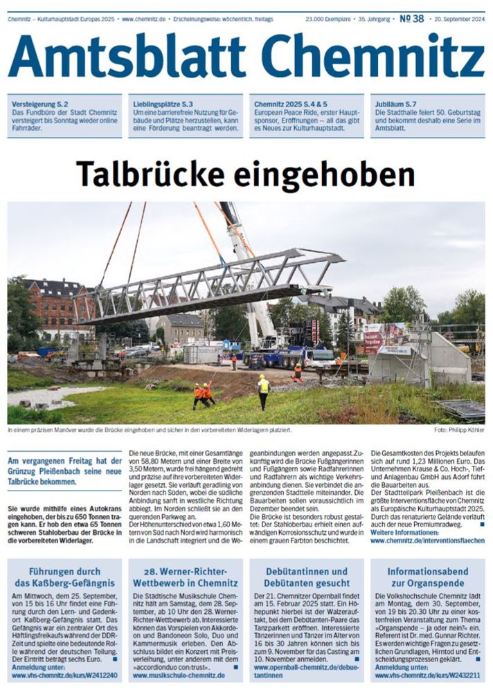 Ausgabe 38/2024 | Stadt Chemnitz