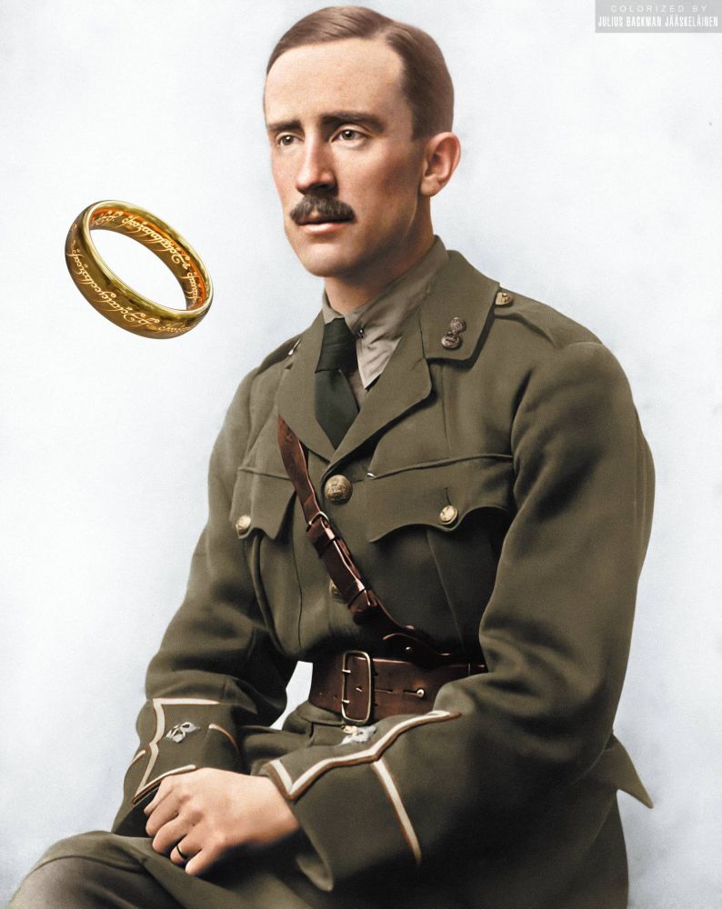 https://worldwarera.com/products/j-r-r-tolkien-poster
Colourized by julius.colorization

https://www.instagram.com/p/CLkqI8dB2TN/