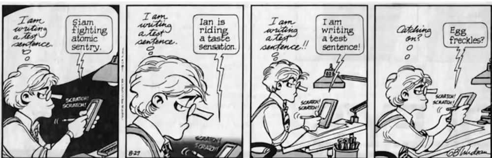 doonesbury strip where mike is trying voice recognition
