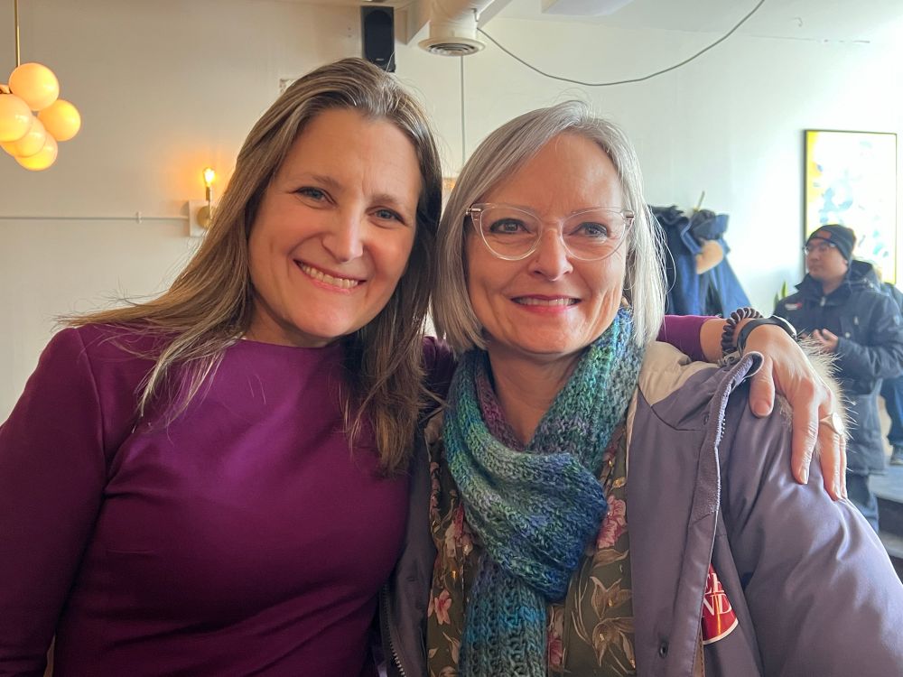 Me and Chrystia Freeland. 