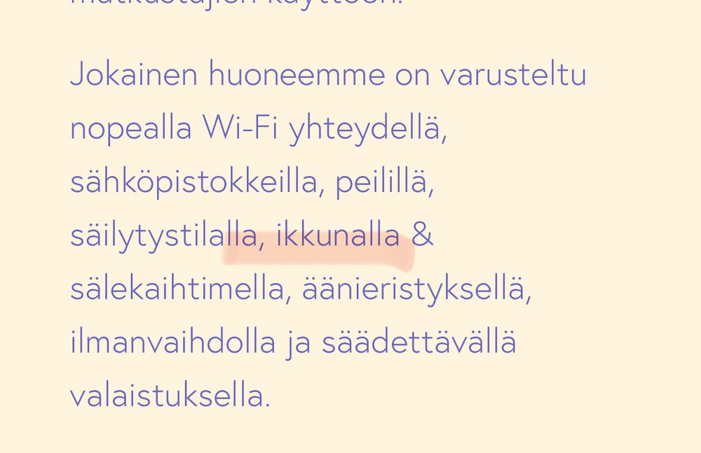 Kuvakaappaus sivulta, jossa mainitan ikkuna