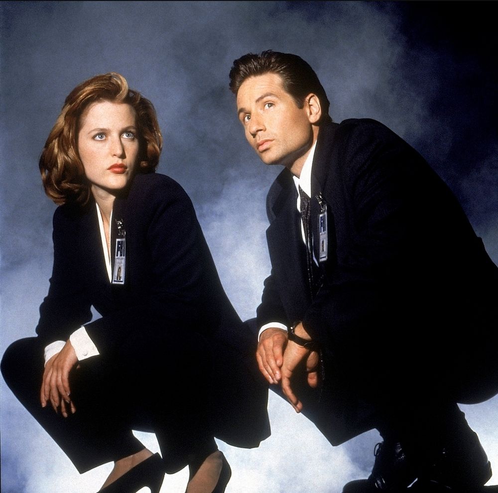 Mulder and Scully from the X-Files