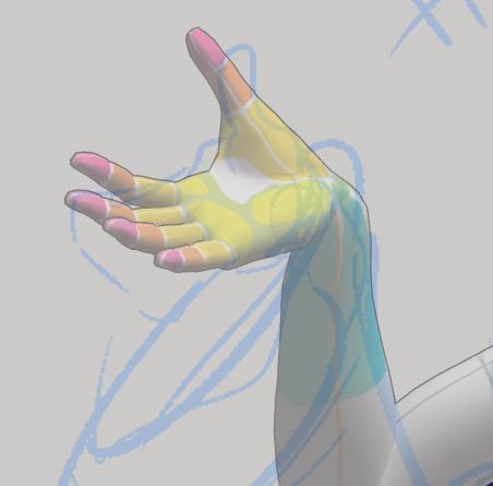 a hand guide asset