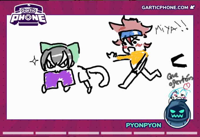 Miya stole reki's purple underwear while Reki is chasing him. Langa watches in awe
