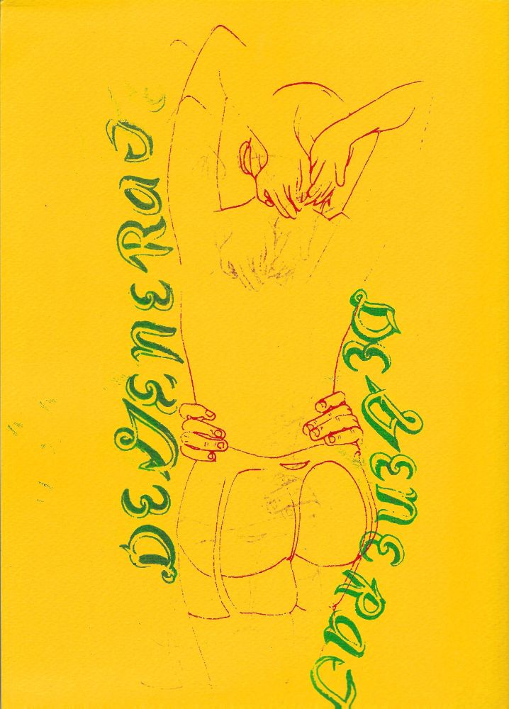 “Degenerate” a 2020 serigraph print by PomPoison