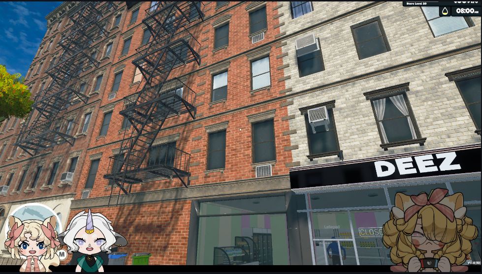 stream set up with 3 pngtubers