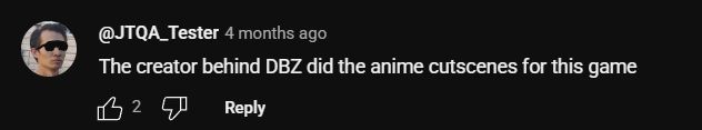 "El creador detrás de DBZ hizo las escenas de anime para este juego".