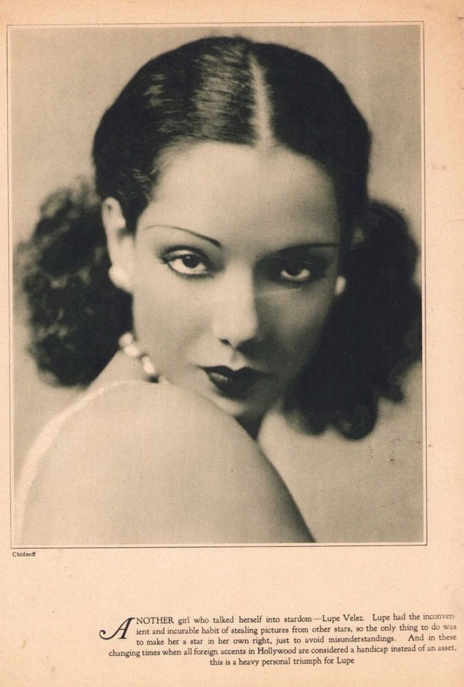 Magazine extract featuring Lupe Vélez 