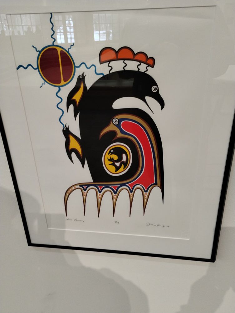 Native American art installation at local museum 