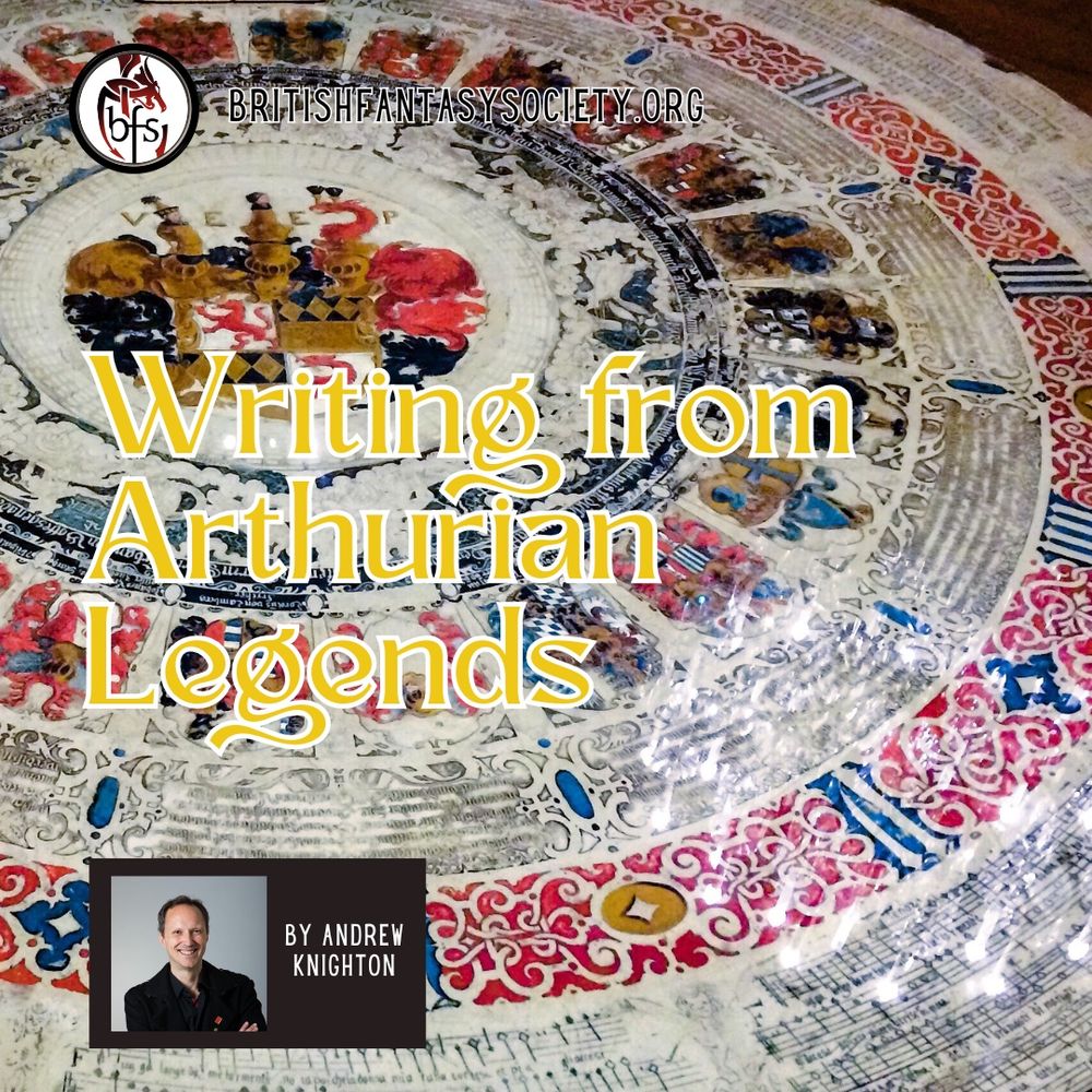 The background image shows the "round table" from Arthurian Legends