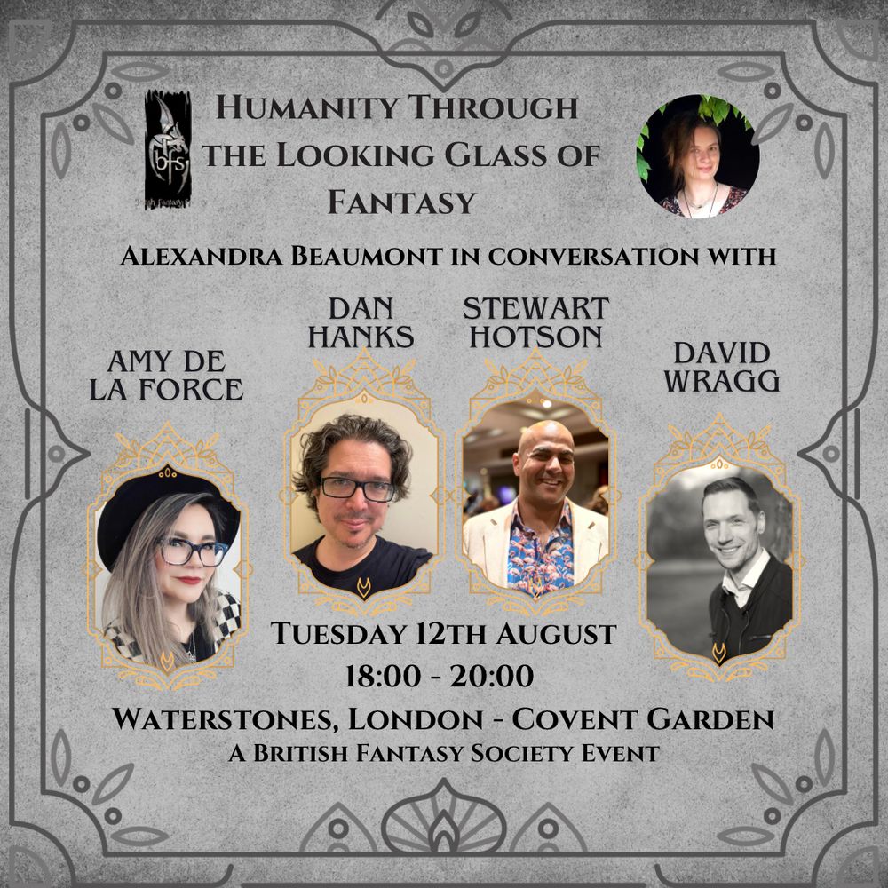 On the top right and left of the top text box is the BFS logo, a white dragon design curling around the letters ‘BFS’.  Photos: Amy de la Force (left); Dan Hanks (middle left); Alexandra Beaumont (top right); Stew Hotson (mid right); David Wragg (bottom right).